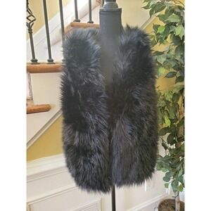 FAUX Mink Fur Sleeveless Vest Small